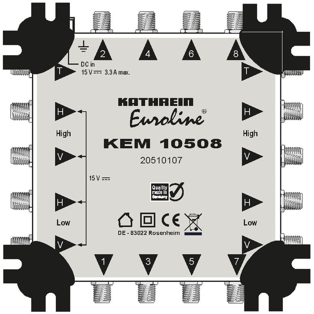 Kathrein Sat Matrix Multischalter 20510107 Typ KEM 10508