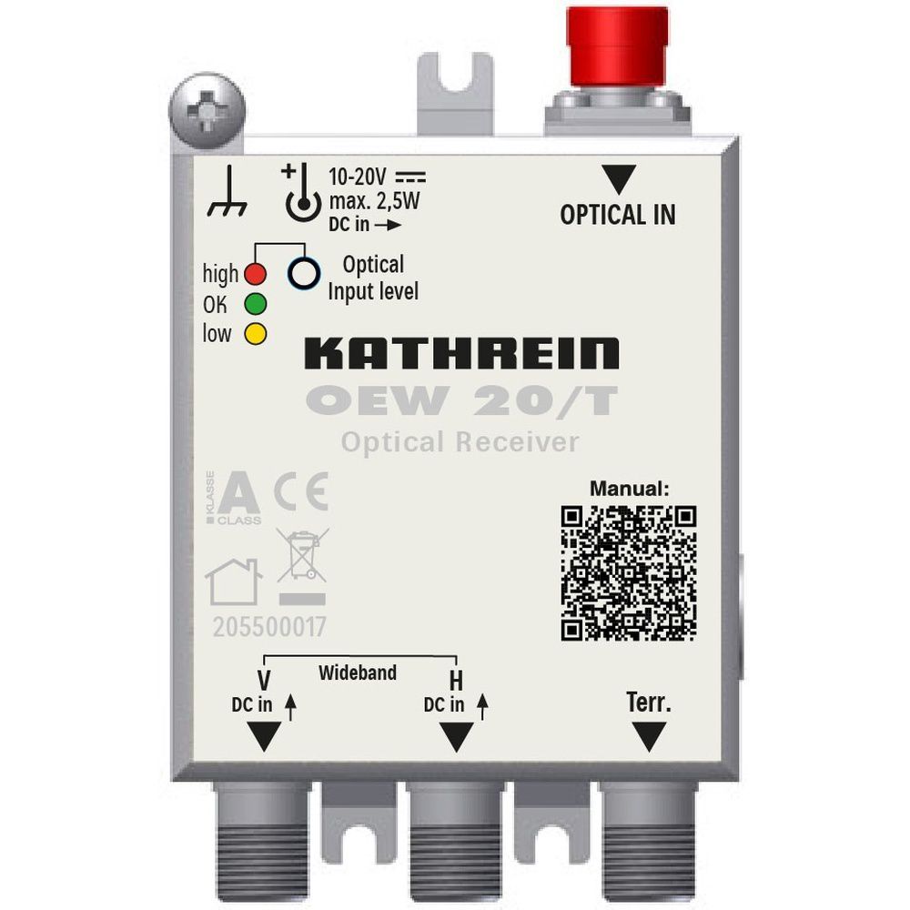 Kathrein Optischer Empfänger 205500017 Typ OEW 20/T