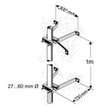 Kathrein Masthaltebügel Garnitur 218362 Typ ZTH 01