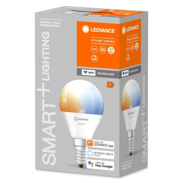 Ledvance Osram LED Lampe/Multi LED 485617 Typ SMARTWIFIP404,9W/827230VTWFRE14FS1 Preis per VPE von 4 Stück Energieeffizienz A+