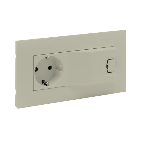 Legrand Niloe Step Schutzkontakt Steckdose u. USB 864623