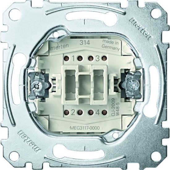 Merten Kreuzschalter MEG3117-0000 Merten Einsätze