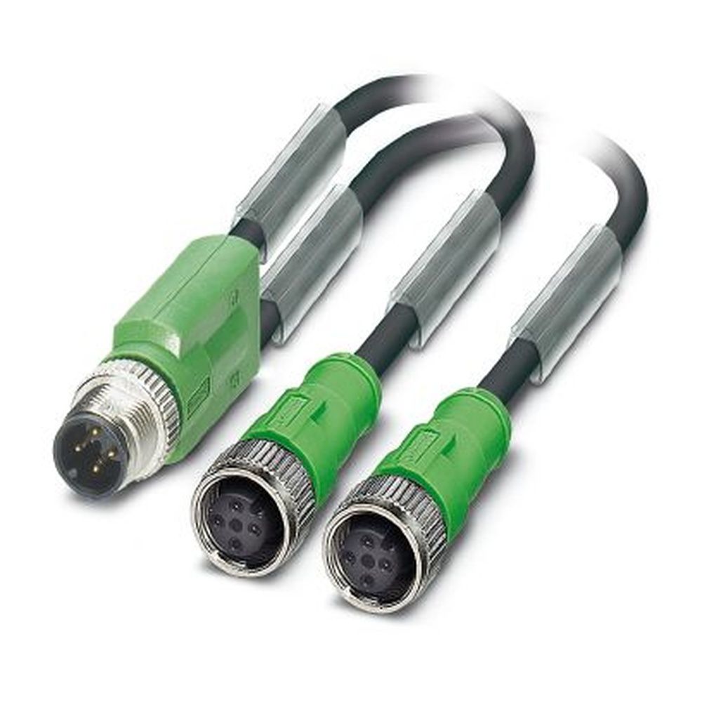 Phoenix Contact Sensor-/Aktor-Kabel 1510722 Typ SAC-4P-M12Y/2X0,3-PUR/M12FS VP 