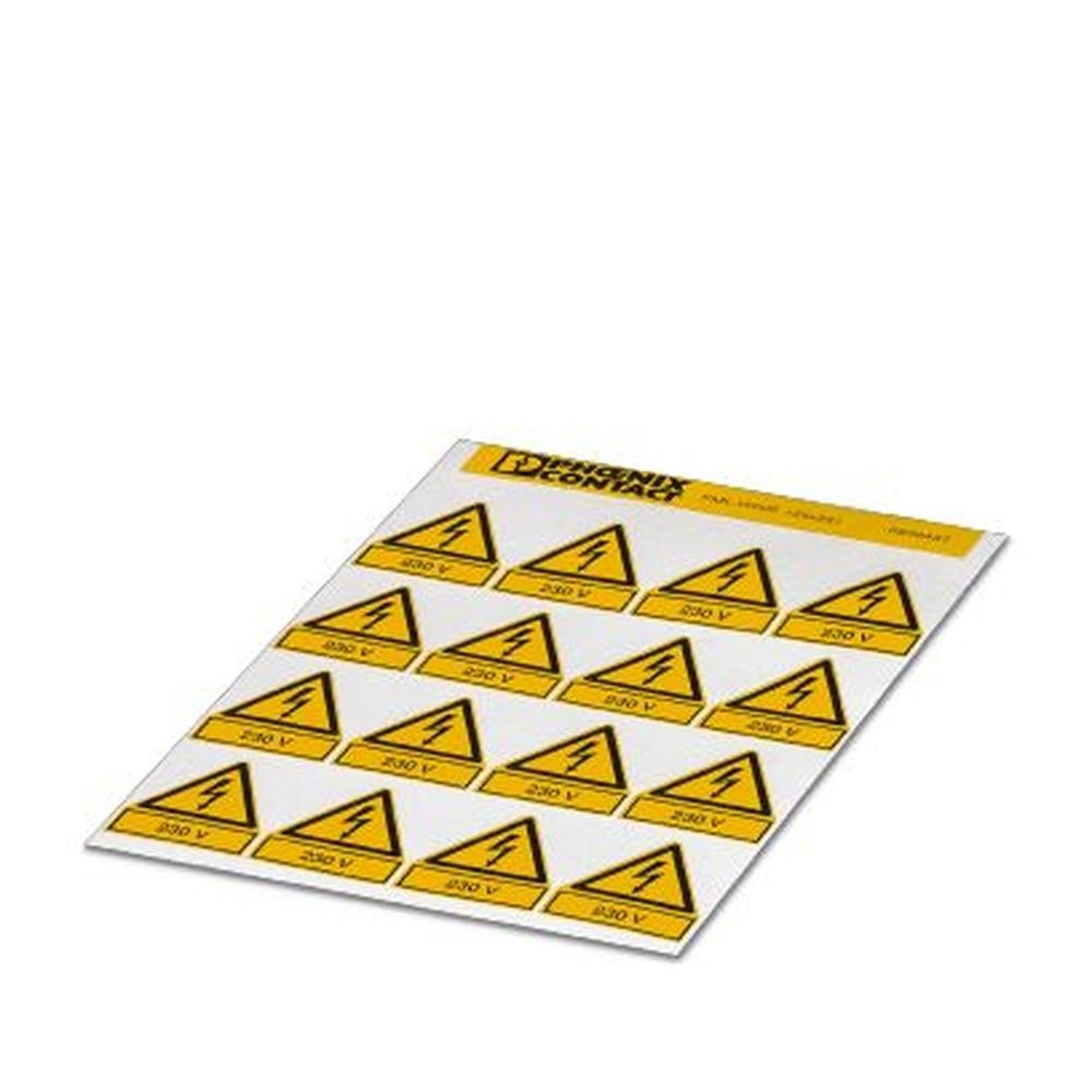 Phoenix Contact Warnschild 0830437 Typ PML-W202 (25X25) Preis per VPE von 5 Stück