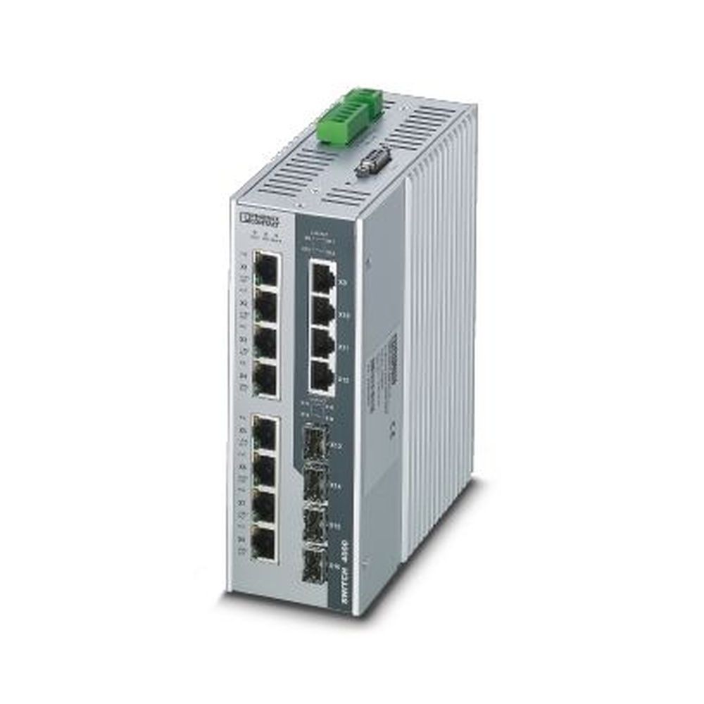 Phoenix Industrial Ethernet Switch 1026922 Typ FL SWITCH 4004T-8POE-4SFP 