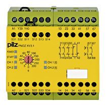 Pilz Sicherheitsschaltgerät 774618 PNOZ XV3.1 300/24-240VACDC 3no 1nc 2no t