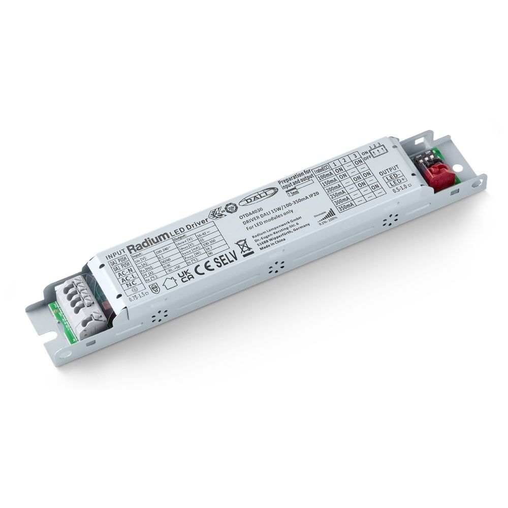 Radium DALI Treiber OTDA4030 Typ DRIVER DC DALI 15W/100-350mA IP20 Preis per VPE von 48 Stück