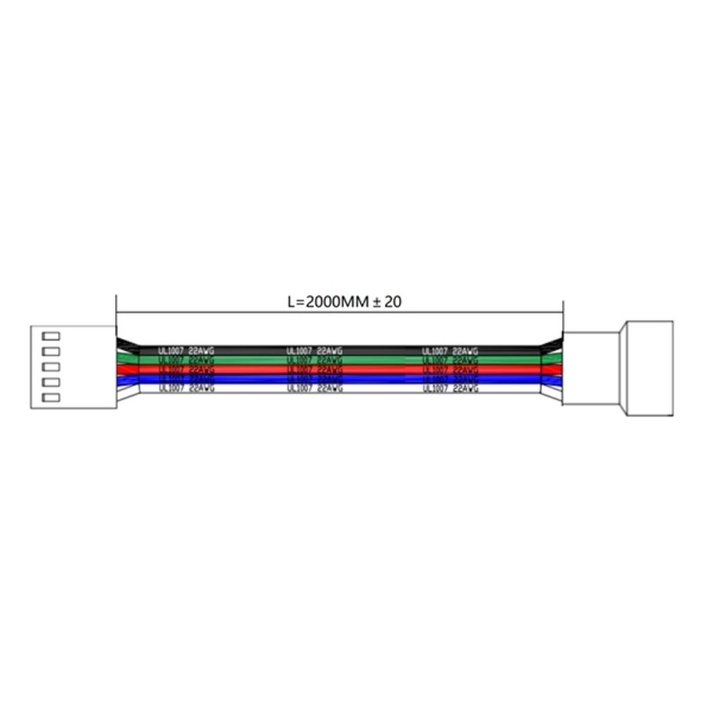 Radium Verlängerung FXZA4382 Typ CABLE EXTENSION RGBW 2M 