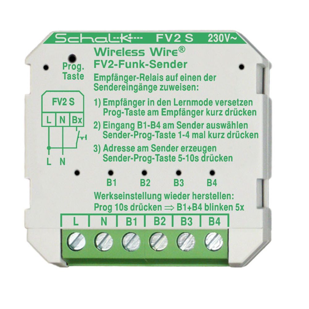 Schalk Funk Sender FV2S09 Typ FV2 S (230V AC)