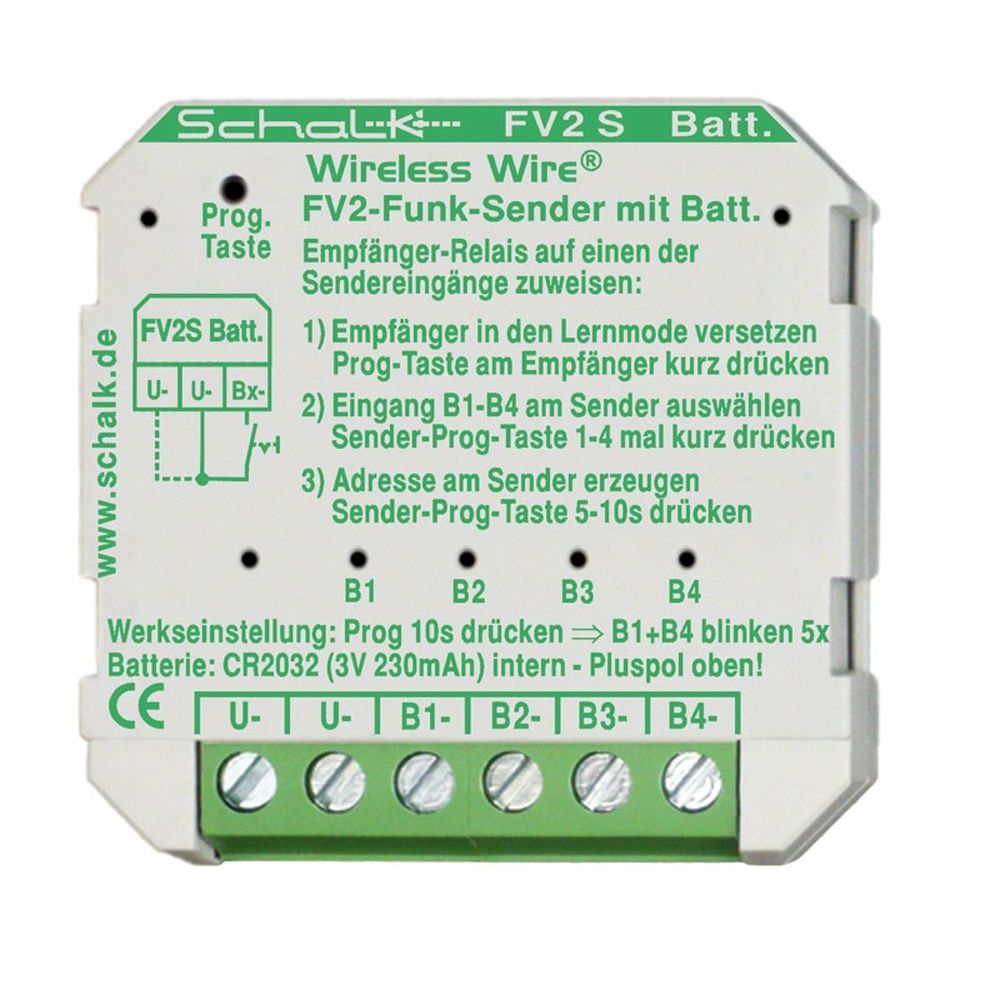 Schalk Funk Sender FV2S0B Typ FV2 S (3V DC, Batterie)