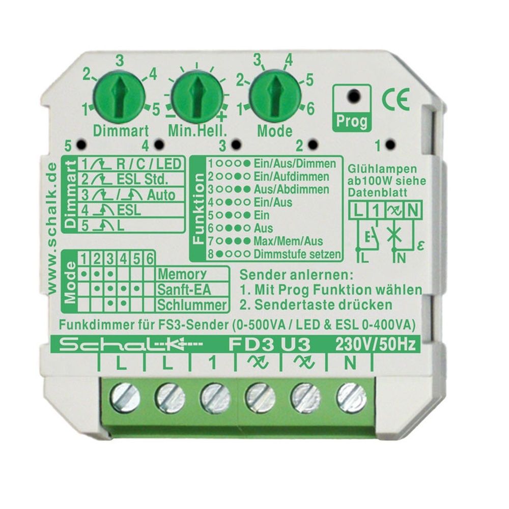 Schalk Funk Universal Dimmer FD3U39 Typ FD3 U3