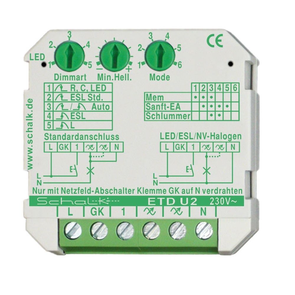 Schalk Universal Tastdimmer ETDU29 Typ ETD U2