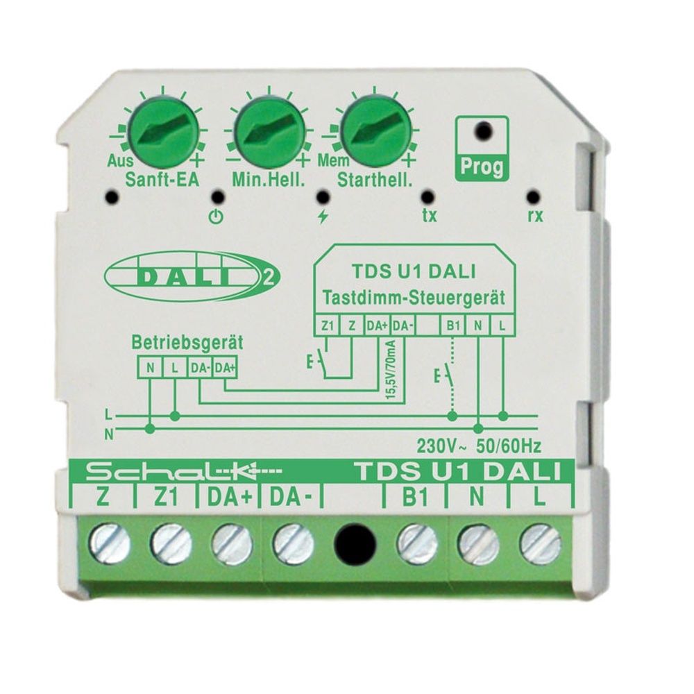 Schalk Tastdimm Steuergerät TDSU1D9 Typ TDS U1 DALI 230V AC