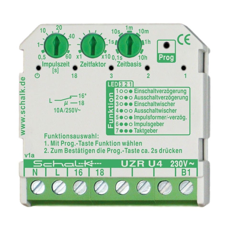 Schalk Zeitrelais UZRU49 Typ UZR U4 230V AC