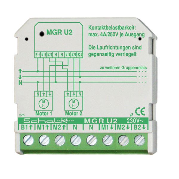 Schalk Motorgruppenrelais MGRU29 Typ MGR U2