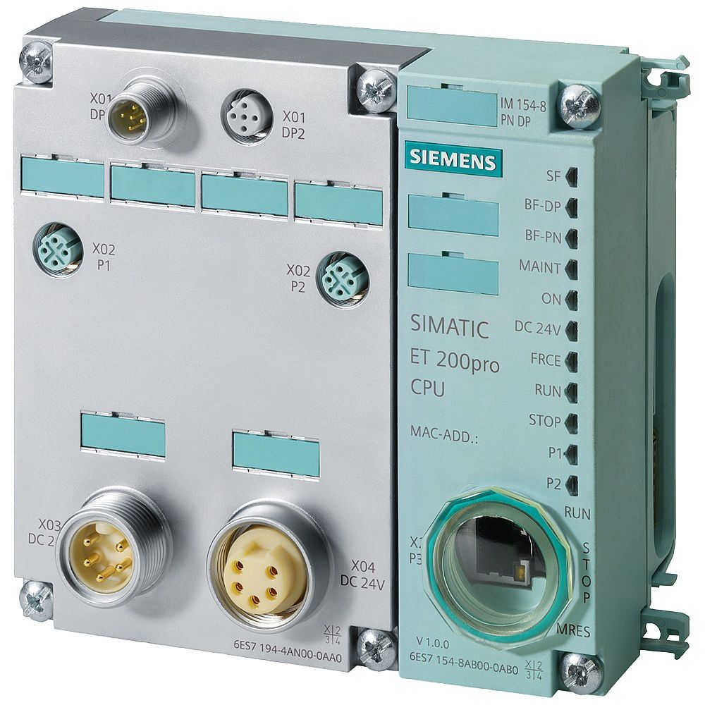 Siemens SIMATIC ET 200pro IM 154 8 PN DP CPU 6ES7154-8AB01-0AB0 