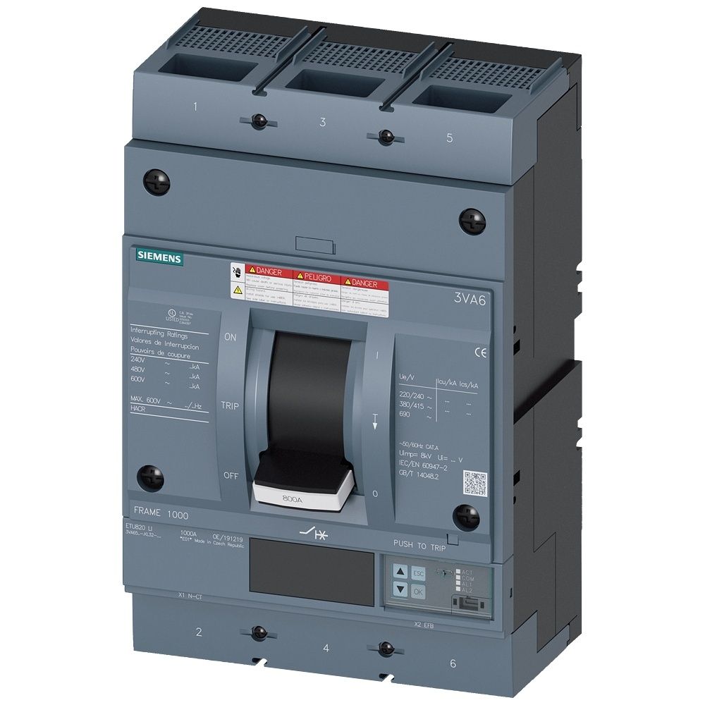 Siemens Leistungsschalter 3VA6580-7KL32-0AA0 