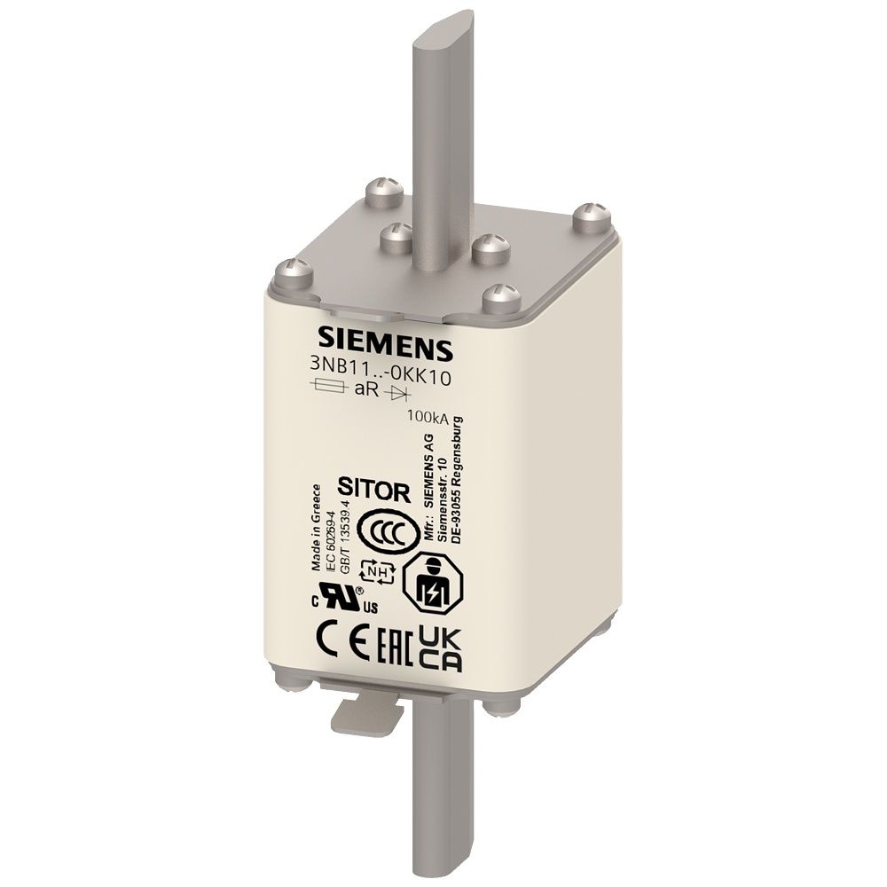 Siemens SITOR Sicherungseinsatz 3NB1123-0KK10 Preis per VPE von 3 Stück