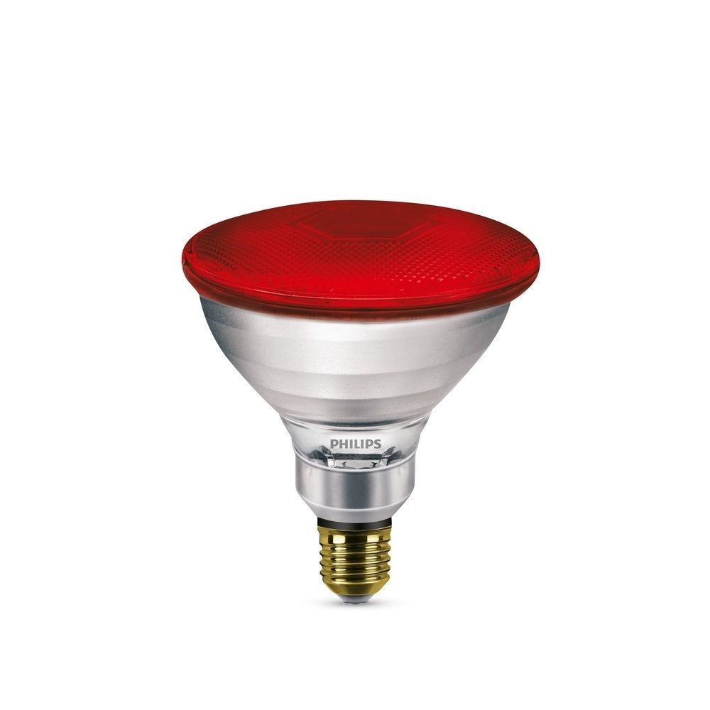 Signify Philips Infra Rot Lampen 12898015 Typ PAR38 IR 175W E27 240V Red 1CT/12 Preis per VPE von 12 Stück 