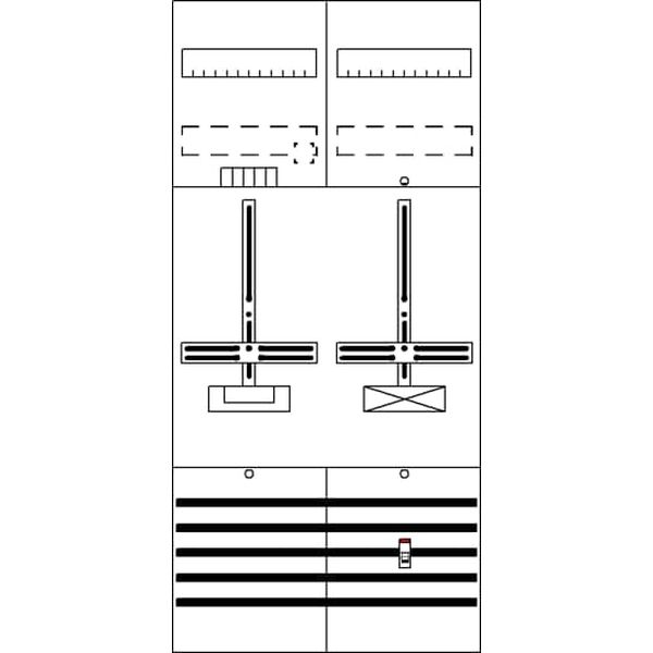 Striebel & John Zählerkomplettfeld 2CPX054081R9999 Typ DF27B1A