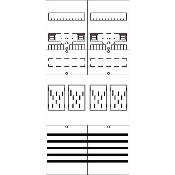 Striebel & John Zählerkomplettfeld 2CPX054129R9999 Typ BF27T4