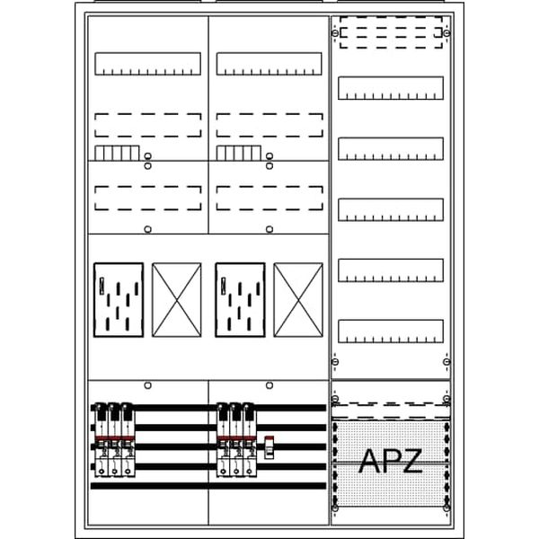 Striebel & John Zählerkomplettschrank 2CPX054216R9999 Typ BA37BG5