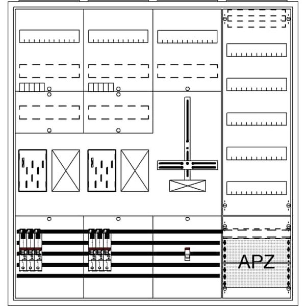 Striebel & John Zählerkomplettschrank 2CPX054218R9999 Typ BA47BH5