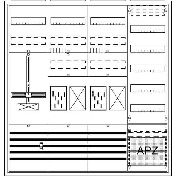 Striebel & John Zählerkomplettschrank 2CPX054224R9999 Typ BA47FH