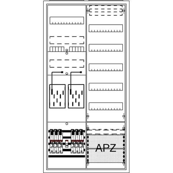 Striebel & John Zählerkomplettschrank 2CPX054244R9999 Typ BA27LM7