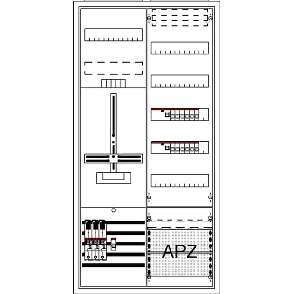 Striebel & John Zählerkomplettschrank 2CPX054250R9999 Typ DA27BB5V