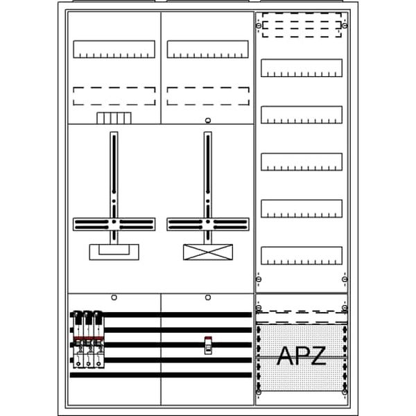 Striebel & John Zählerkomplettschrank 2CPX054257R9999 Typ DA37BC5