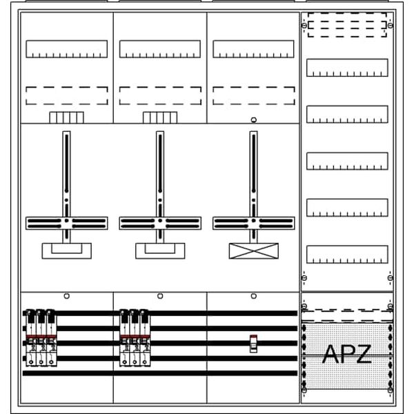 Striebel & John Zählerkomplettschrank 2CPX054259R9999 Typ DA47BH5