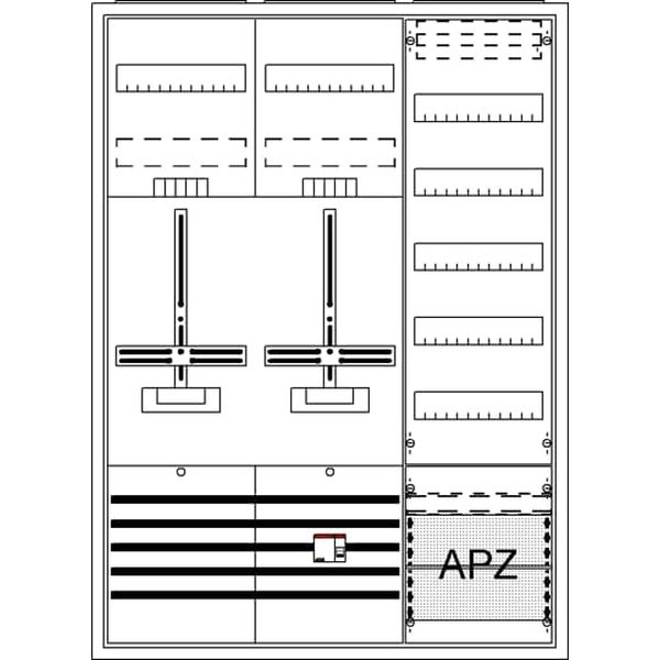 Striebel & John Zählerkomplettschrank 2CPX054260R9999 Typ DA37BGL