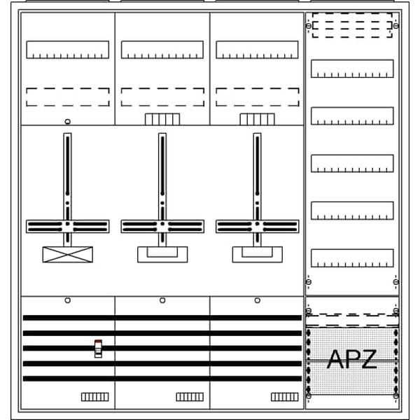 Striebel & John Zählerkomplettschrank 2CPX054274R9999 Typ DA47GH