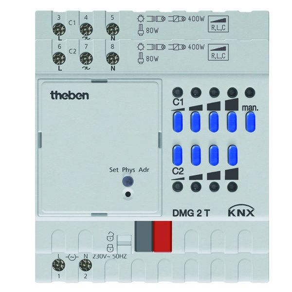 Theben KNX Universal Dimmaktor 4930270 Typ DMG 2 T KNX EAN Nr. 4003468490006