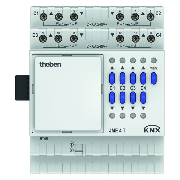 Theben KNX Jalousieaktor 4930255 Typ JME 4 T KNX EAN Nr. 4003468490075