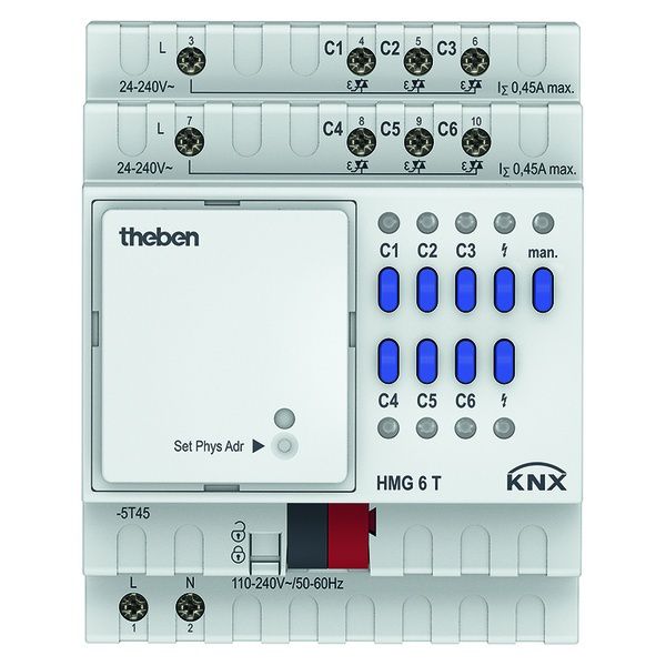 Theben KNX Heizungsaktor 4930240 Typ HMG 6 T KNX EAN Nr. 4003468490129