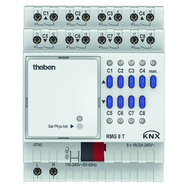 Theben KNX Schalt Jalousieaktor 4930200 Typ RMG 8 T KNX EAN Nr. 4003468490815