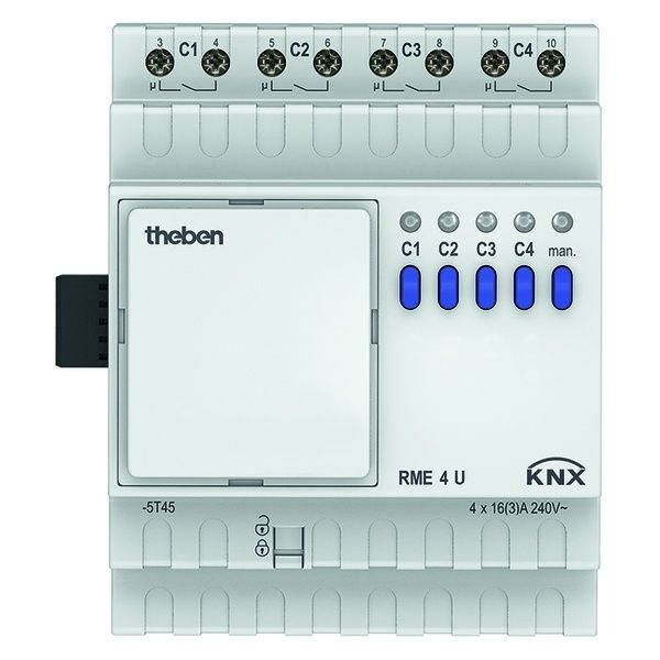 Theben KNX Schaltaktor 4930228 Typ RME 4 U KNX EAN Nr. 4003468490952