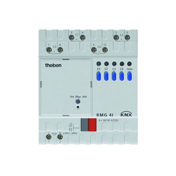 Theben KNX Schaltaktor 4930210 Typ RMG 4 I KNX EAN Nr. 4003468493083