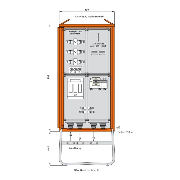 Walther-Werke Anschlussschrank WA0031E 