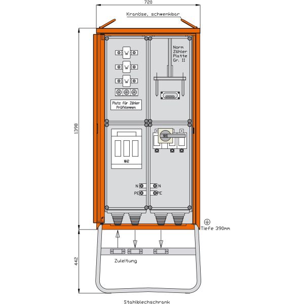 Walther-Werke Anschlussschrank WA0031-CH