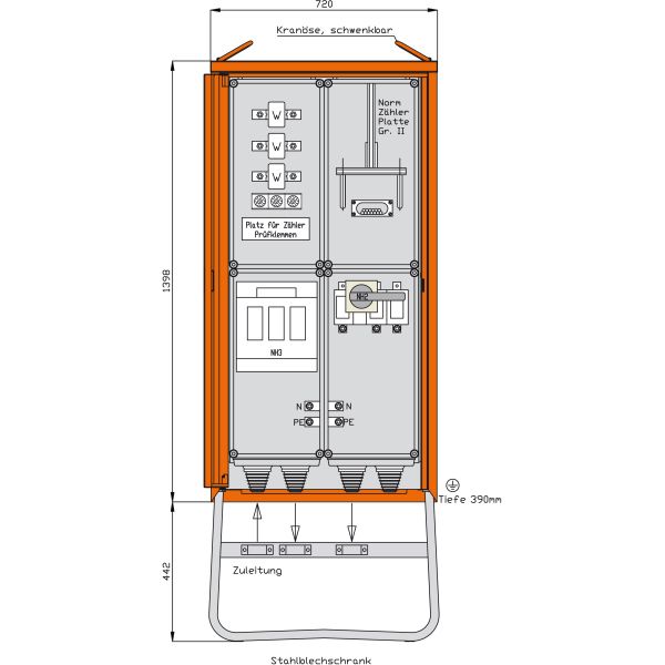 Walther-Werke Anschlussschrank WA0034-CH