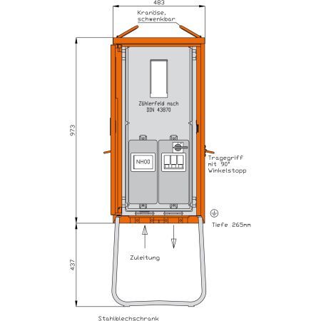 Walther-Werke Anschlussschrank WA0011