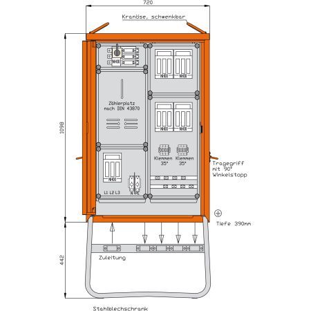 Walther-Werke Anschlussschrank WA0016