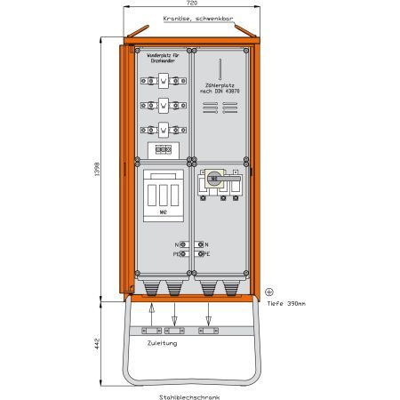 Walther-Werke Anschlussschrank WA0031H