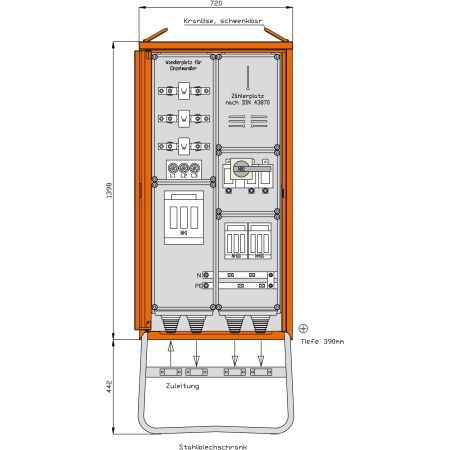 Walther-Werke Anschlussschrank WA0032