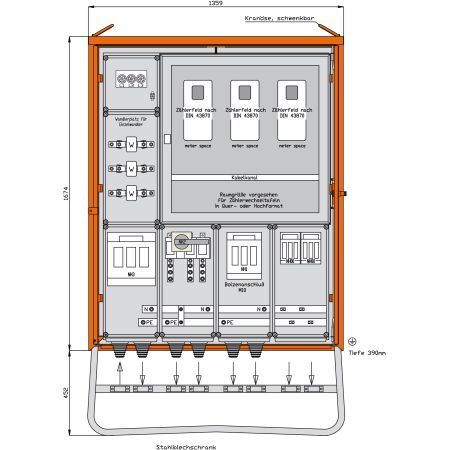 Walther-Werke Anschlussschrank WA0050