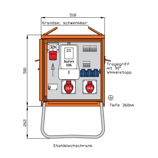 Walther-Werke Endverteiler 22kVA WEV0772R1 