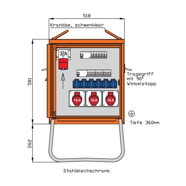 Walther-Werke Endverteiler 22kVA WEV0781R1 